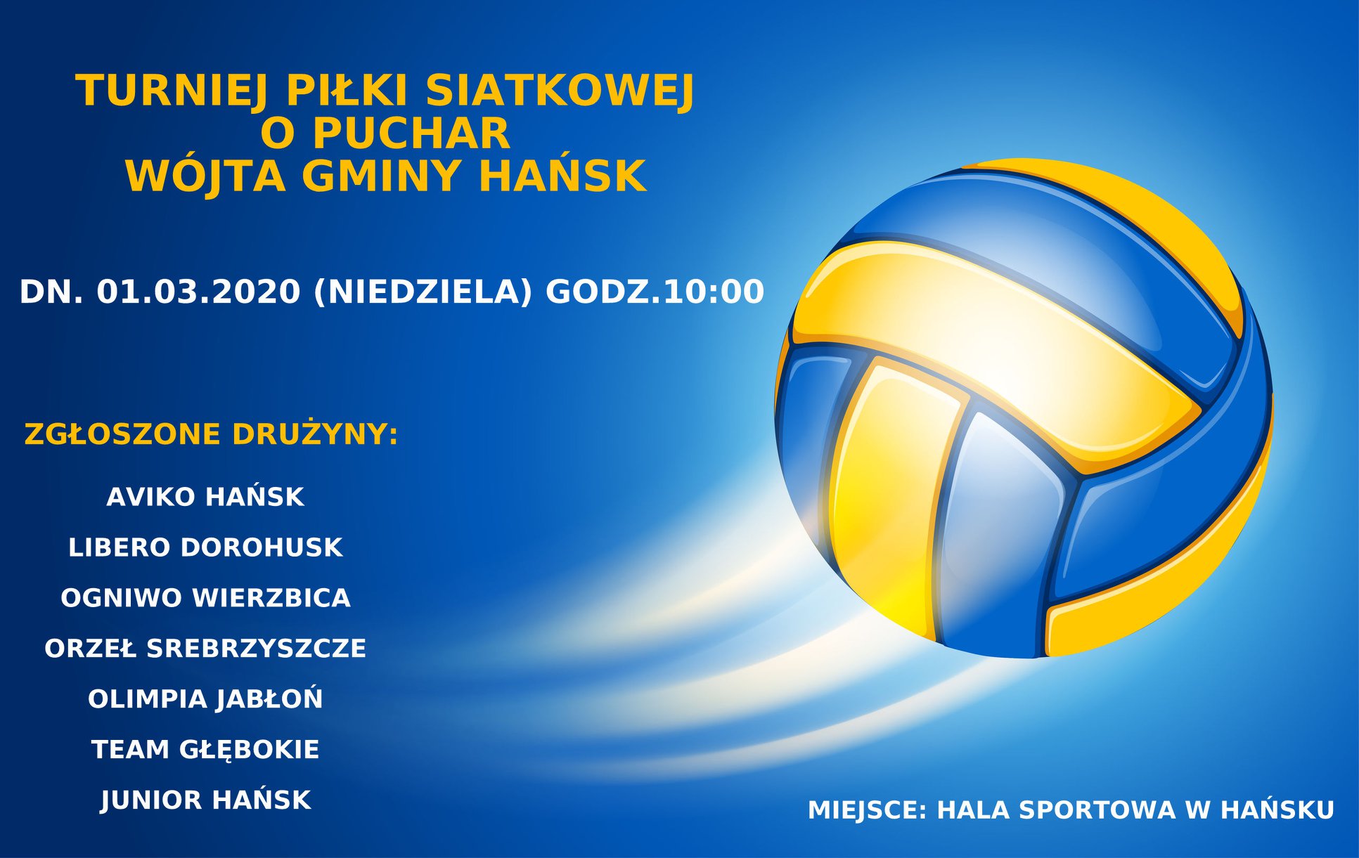 Turniej Piłki Siatkowej o Puchar Wójta Gminy Hańsk