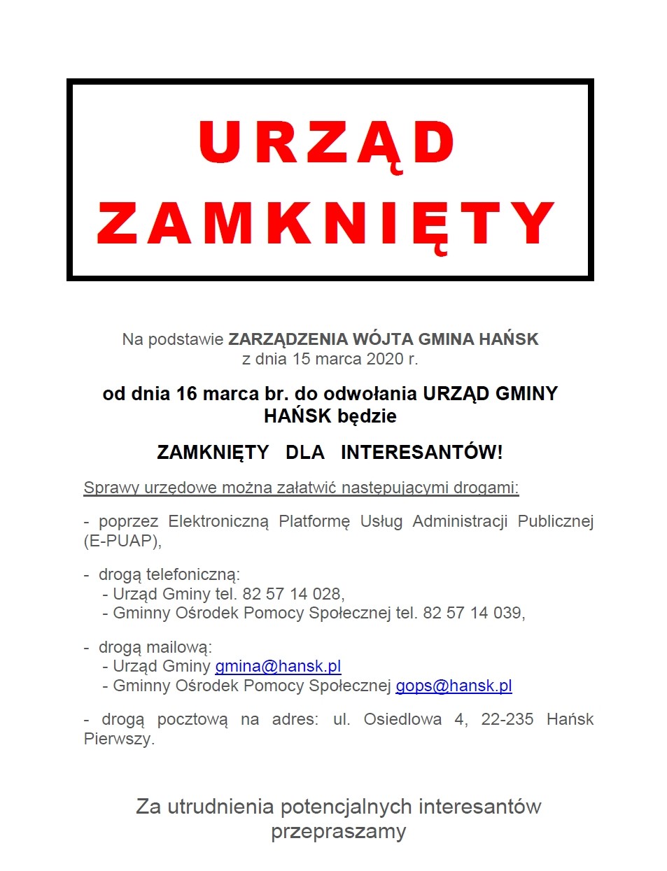 zamkniety